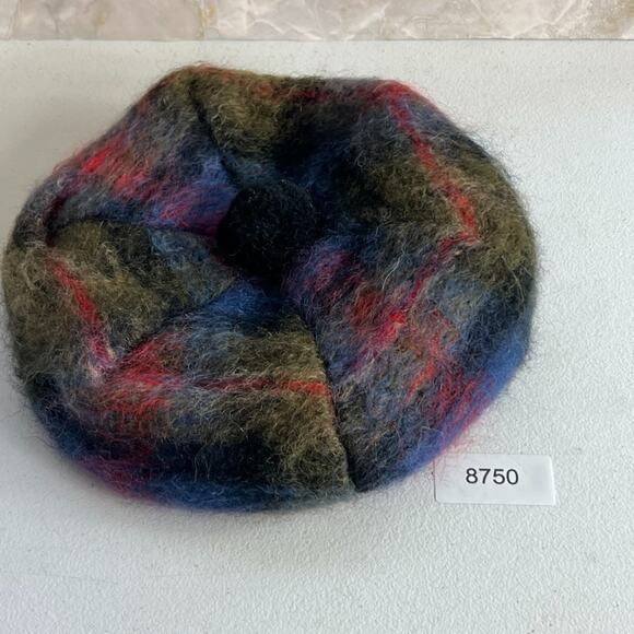The Jacobite Tartan Mohair/ Wool Blend Beret Hat Woven In Scotland - Picture 12 of 12